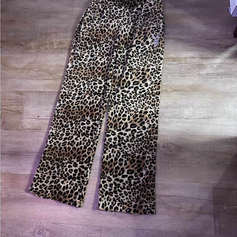 PLAYBOY Leopard Print Straight Leg Pants